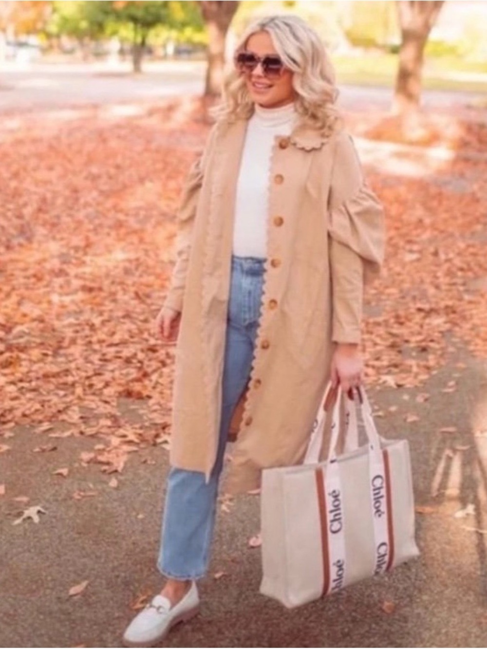 Kika Vargas x Target scallop trench coat